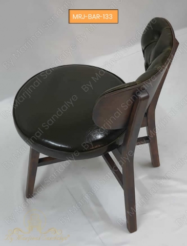 Ahsap Koyu Yesil Oturak Sirt Klasik Modern Sandalye Kisa Sandalye Ahsap Sirt ByMarjinal Sandalye MRJ BAR 133