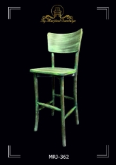 ByMarjinal Sandalye MRJ 362 Eskitme Gorunumlu Vintage Ahsap Acik Renk Sirt Destekli Yuksek Bar Sandalyeleri Modelleri 724x1024