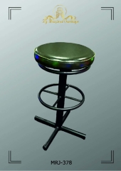 ByMarjinal Sandalye MRJ 378 Metal Siyah Ayakli Yesil Deri Kapli Yuvarlak Oturma Yerli Yuksek Bar Sandalyeleri Tabure Modelleri 724x1024