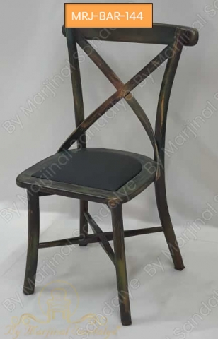 Vintage Yosun Yesili Deri Oturak Tasarim Sirt Klasik Cagdas Sandalye Tum Mekanlar icinSandalye ByMarjinal Sandalye MRJ BAR 144